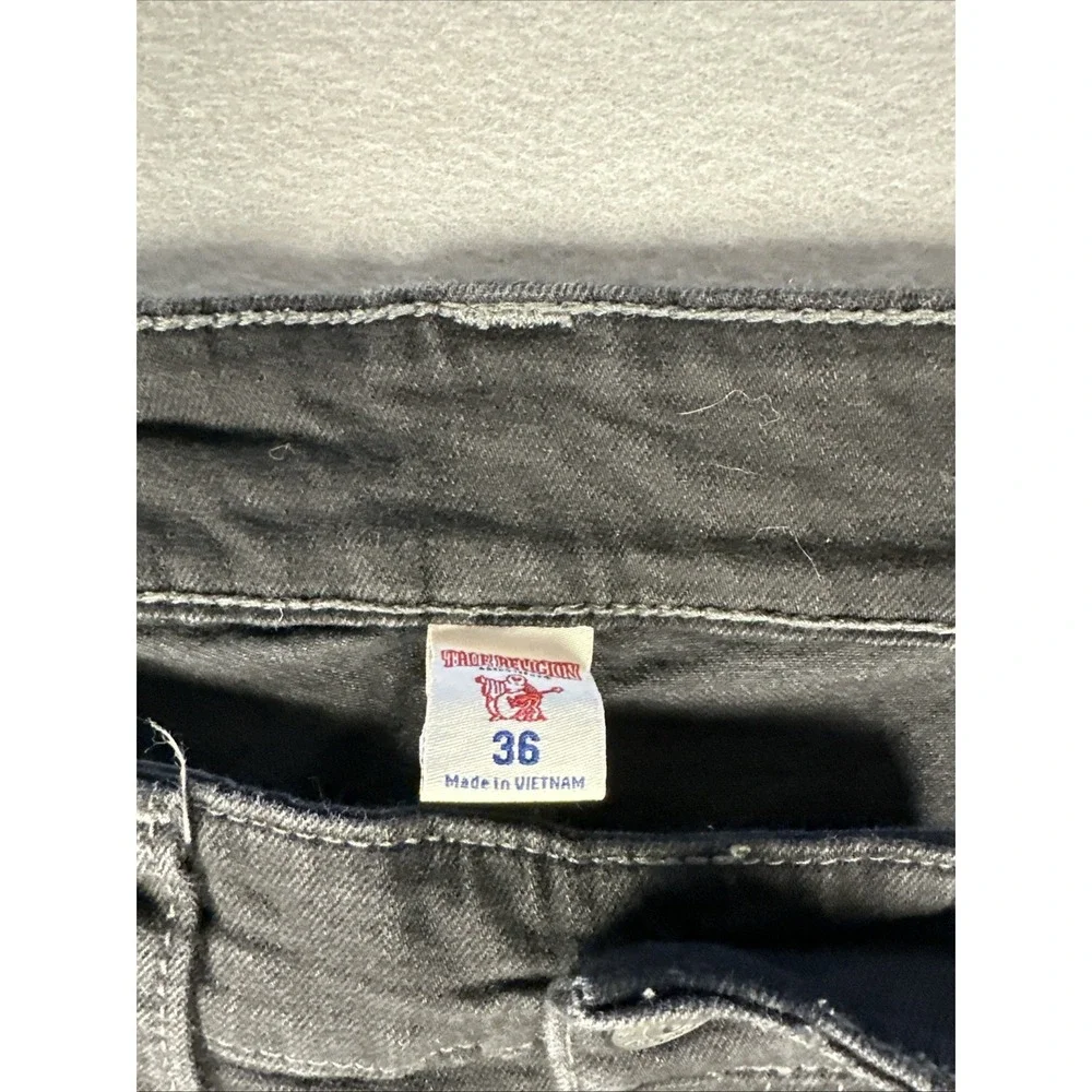 Mens True Religion Black Jeans‎ Mens size 36 Moto